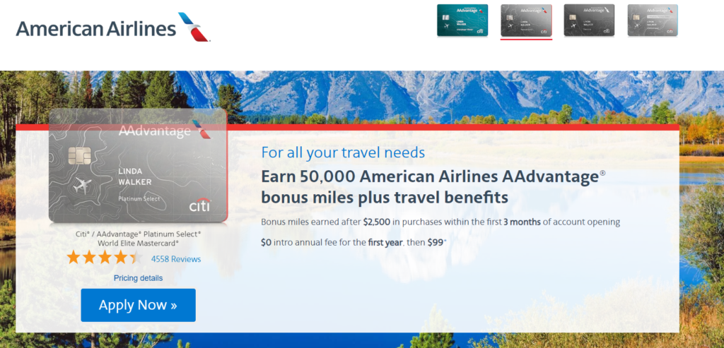 Citi AAdvantage Platinum Select World Elite Mastercard