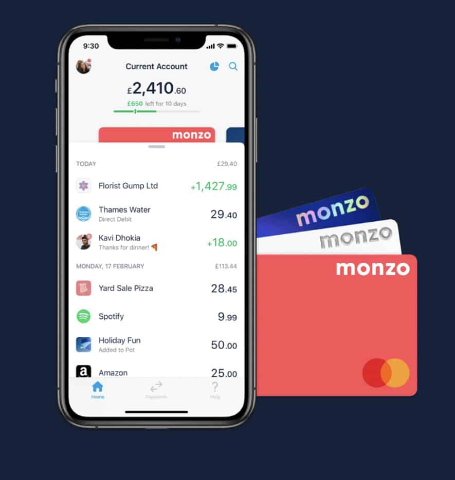 Monzo money exchange