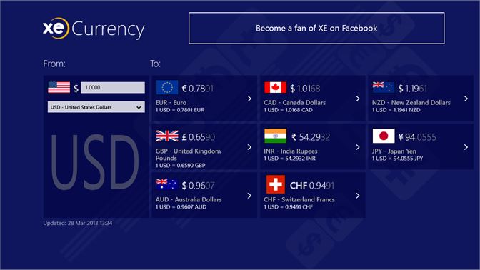 XE Currency app