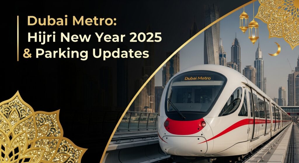 Dubai Metro Timings for Hijri New Year 2025 & Parking Updates