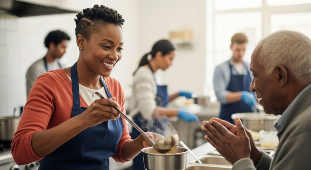 Image of girl Volunteering