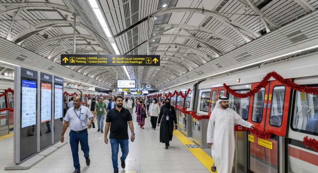 Dubai Metro Timings for Hijri New Year 2025 & Parking Updates