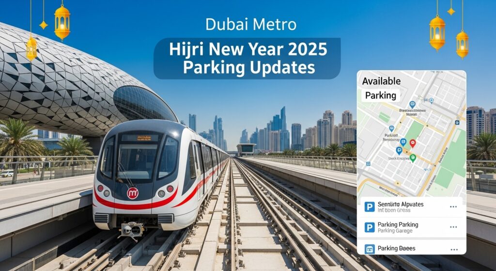Dubai Metro Timings for Hijri New Year 2025 & Parking Updates