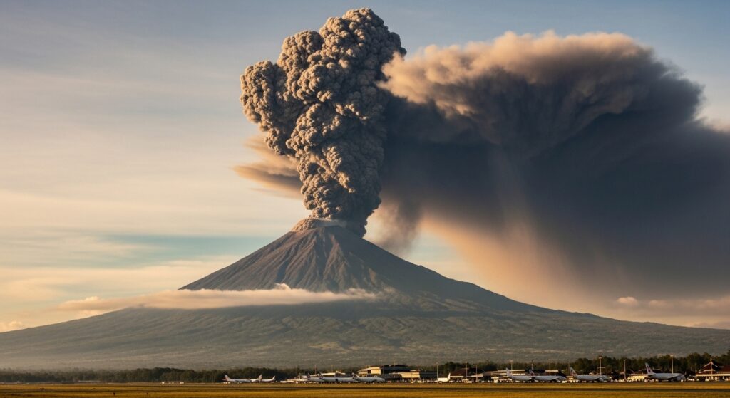 Bali Volcano Ash