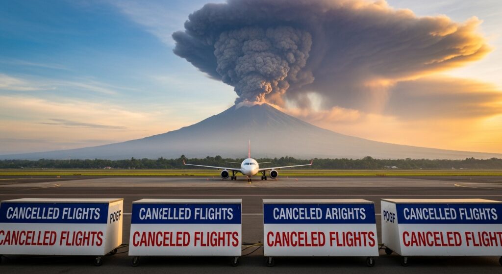 Bali Volcano Ash