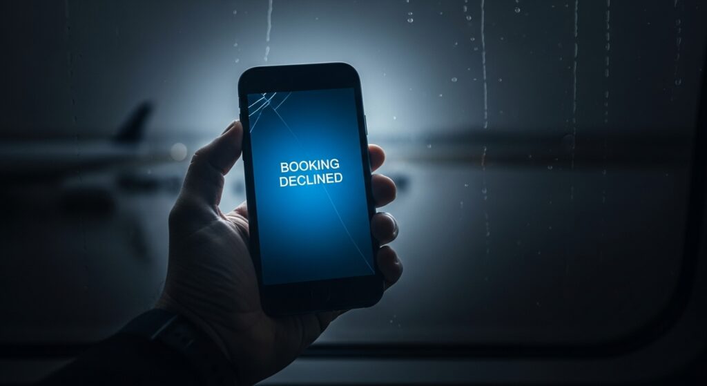 Declined Travel Booking