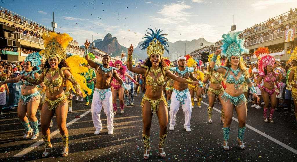 Dance at the Carnival in Rio, Brazil