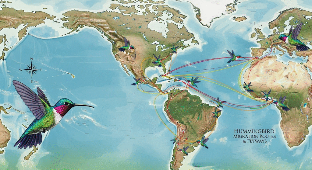 Hummingbird Migration Map