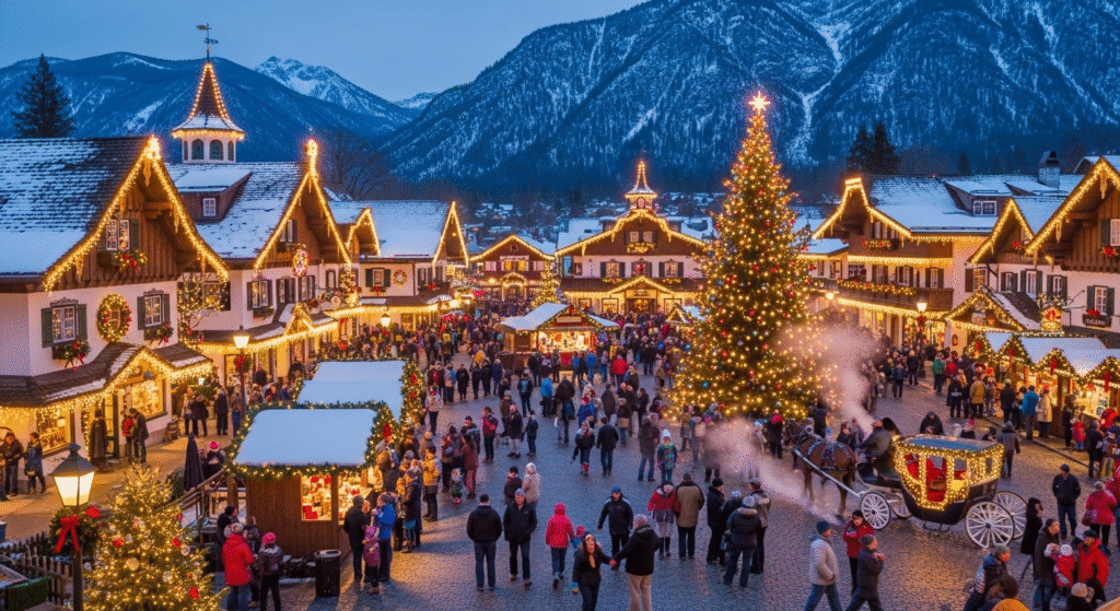 Leavenworth Christmas village experience