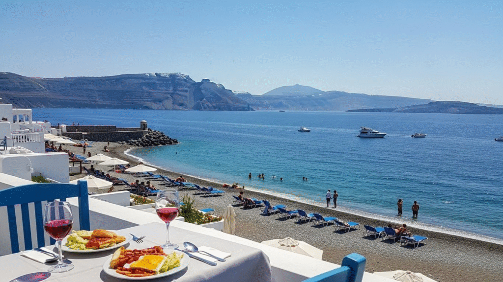Santorini beach