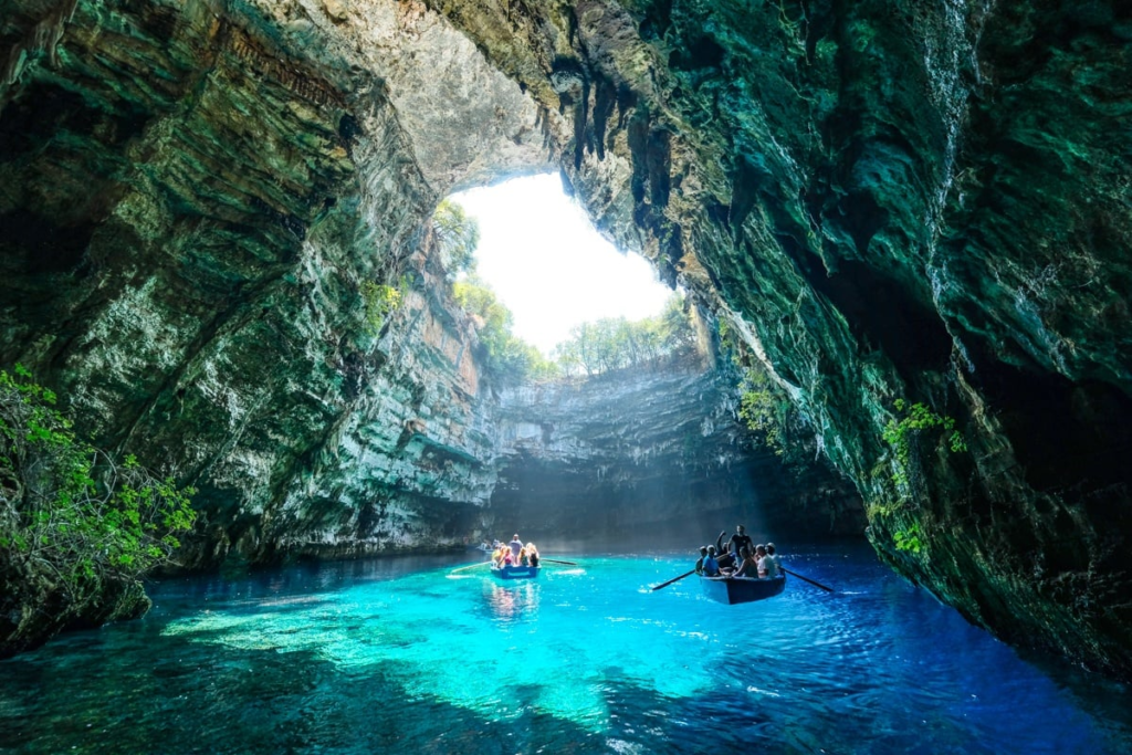Kefalonia underwater cave