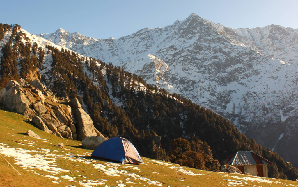 A view of Triund Valley in Kangra