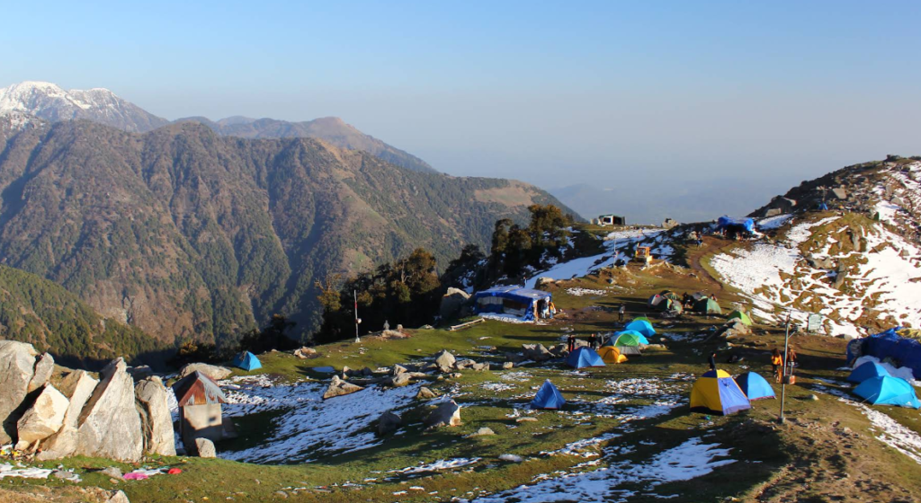 A view of Triund Valley in Kangra