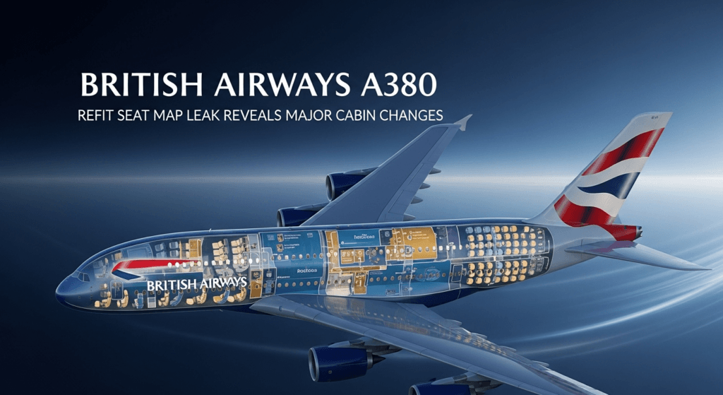British Airways A380 New Seat Map Leak