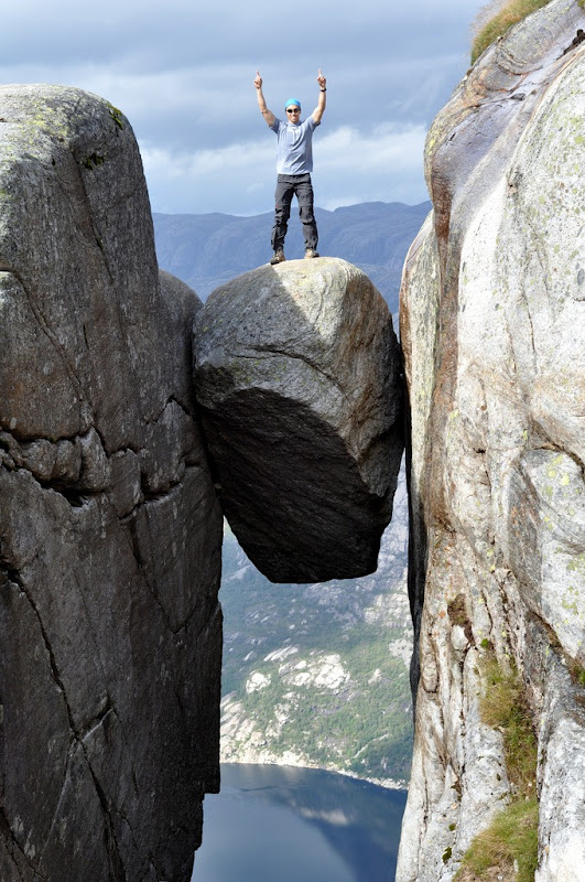 Kjeragbolten boulder in Norway