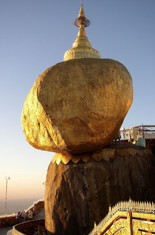 Kyaiktiyo Golden Pagoda in Myanmar