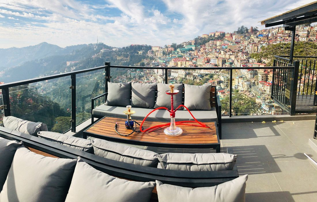 A view from a hotel in Shimla