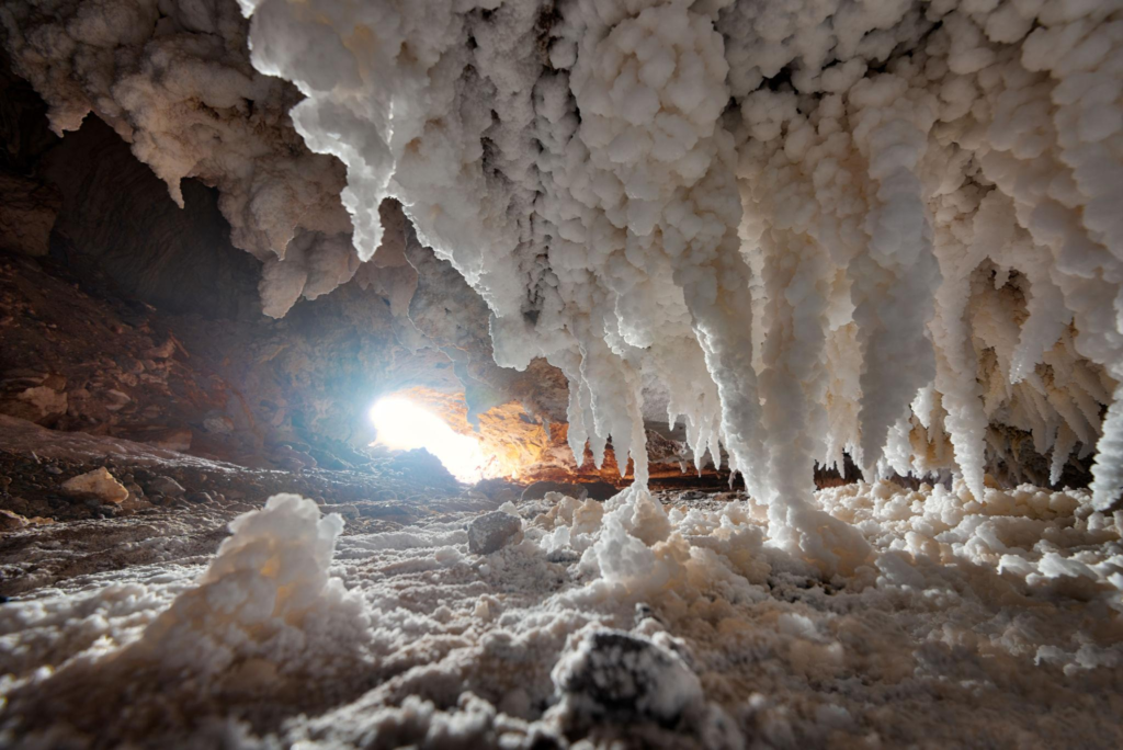 A cave inside view near the Strait of Hormuz