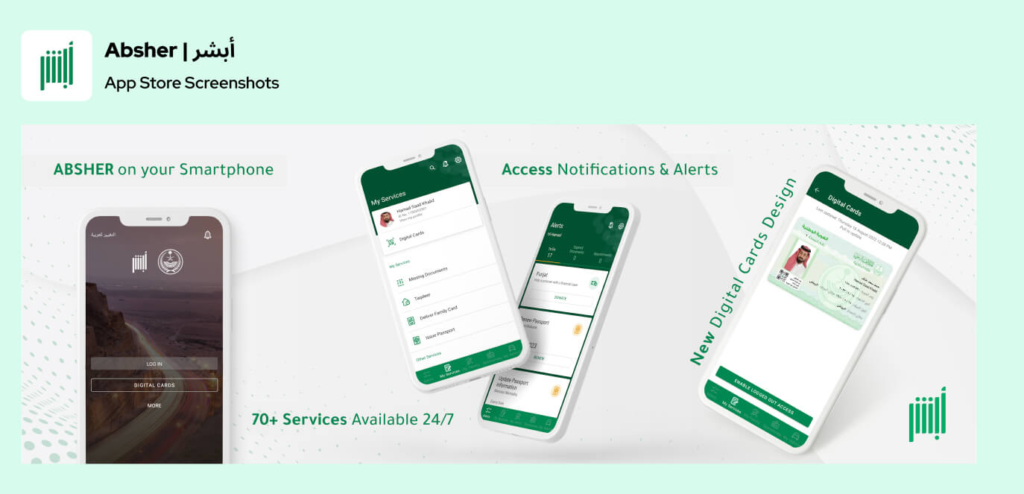 Absher App in Saudi Arabia