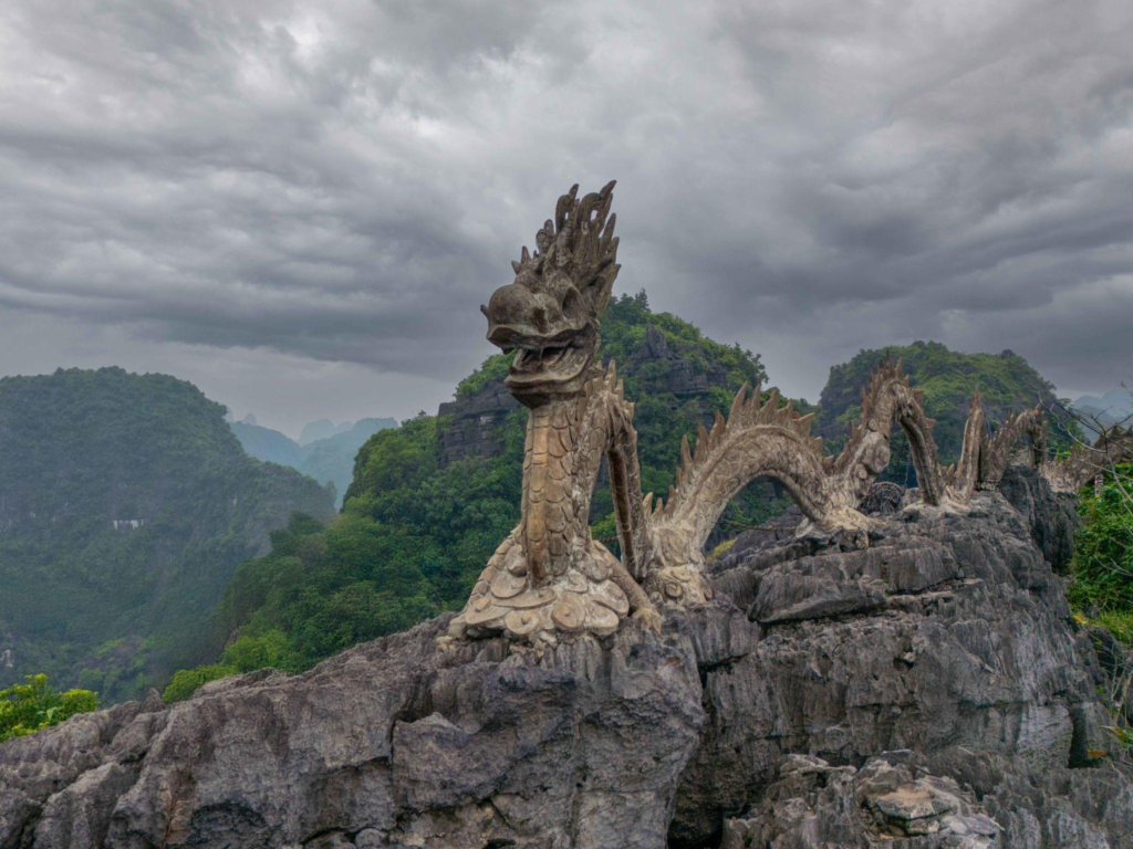 Ninh Binh Dragon rock sculpture