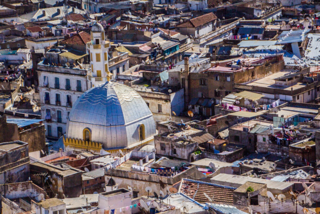 drone view of Casbah of Algiers (Alger) Algeria