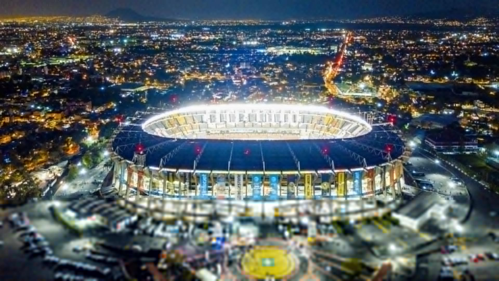 Mexico City World Cup 2026 travel guide featuring Estadio Azteca and football fans