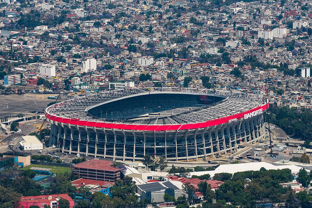 Aerial view of Estadio Azteca in Mexico City