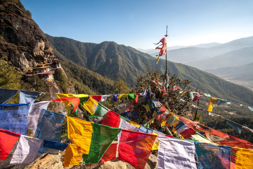 Prayer Flags at Taktsang Mount, Bhutan