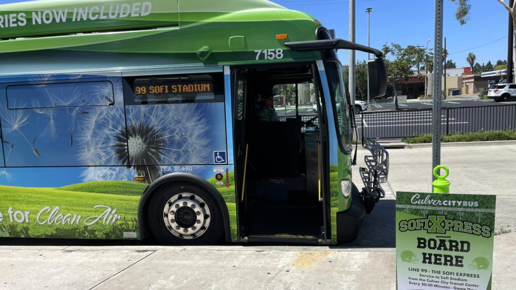 Shuttle transportation to SoFi Stadium