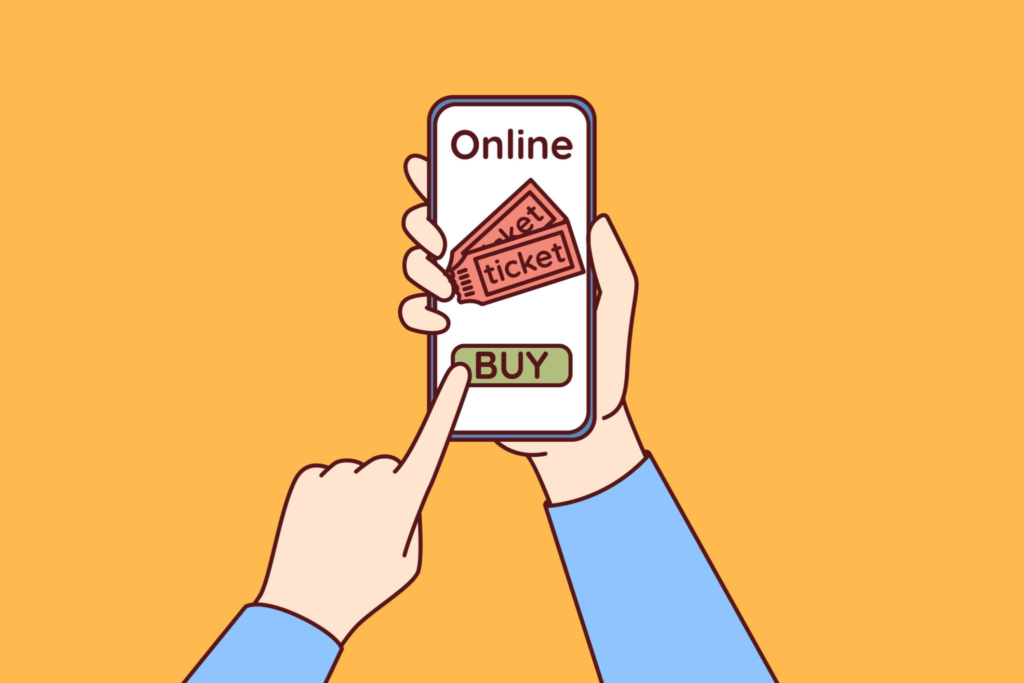 Fans purchasing football tickets online