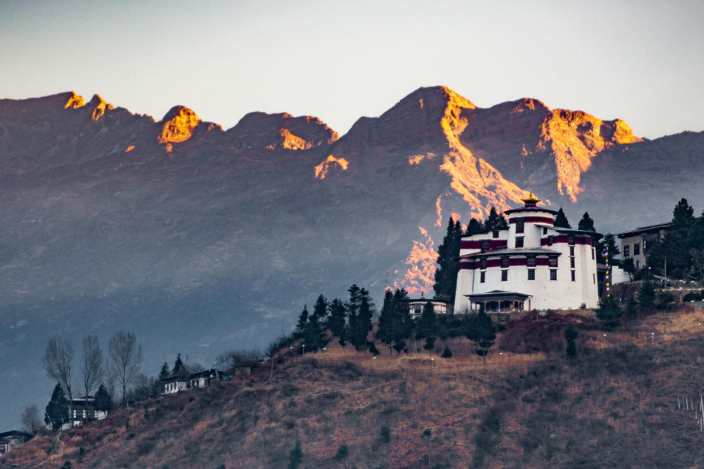 Monastery in the mountains of Bhutan