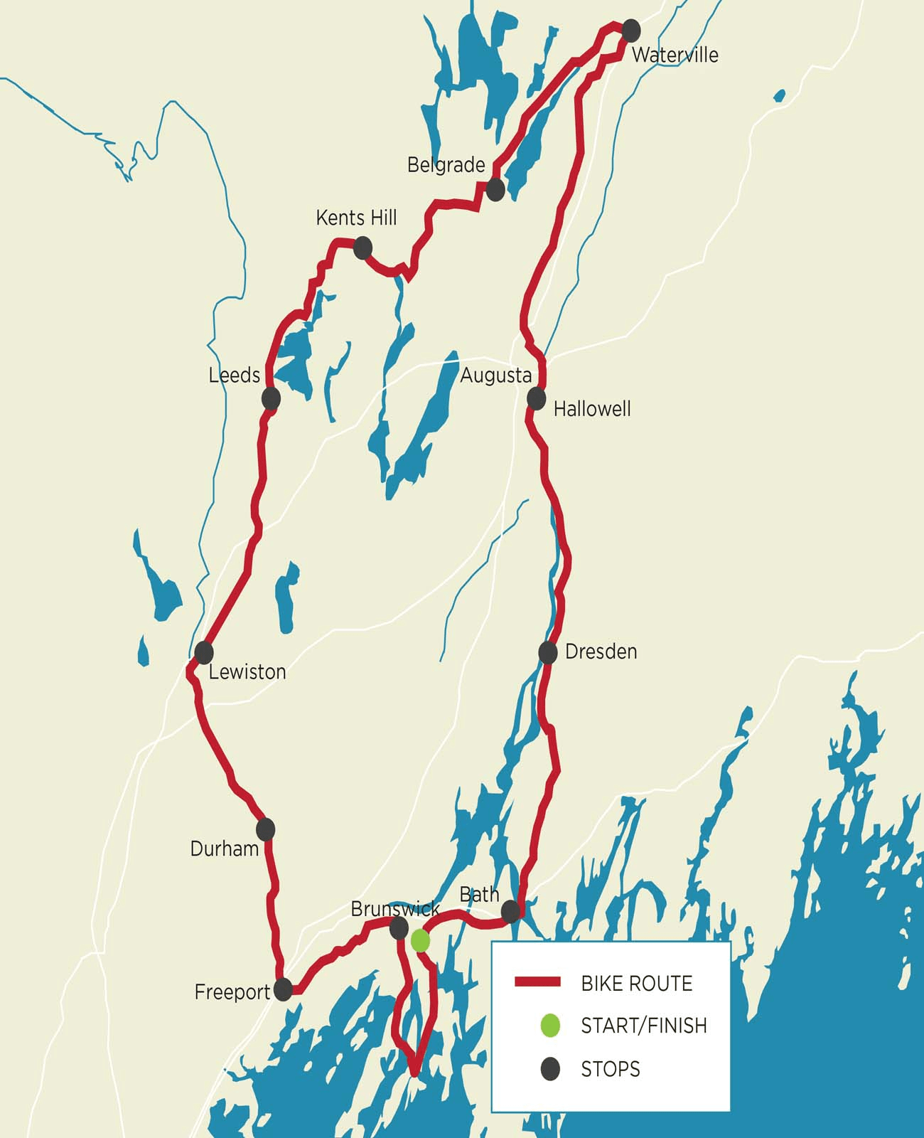 Trek Across Maine 2026 Route Map Checkpoints Full Guide Image 244 