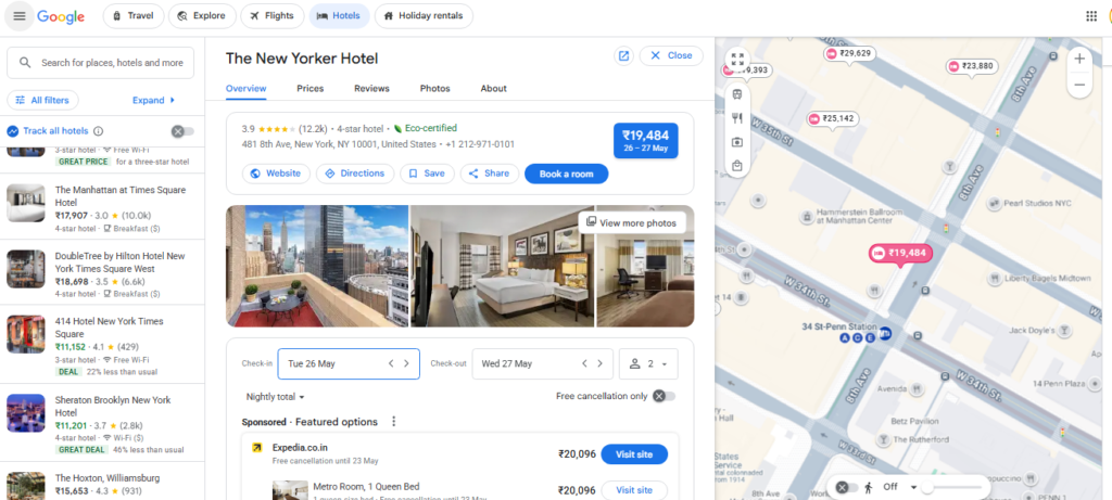 Google Hotels 