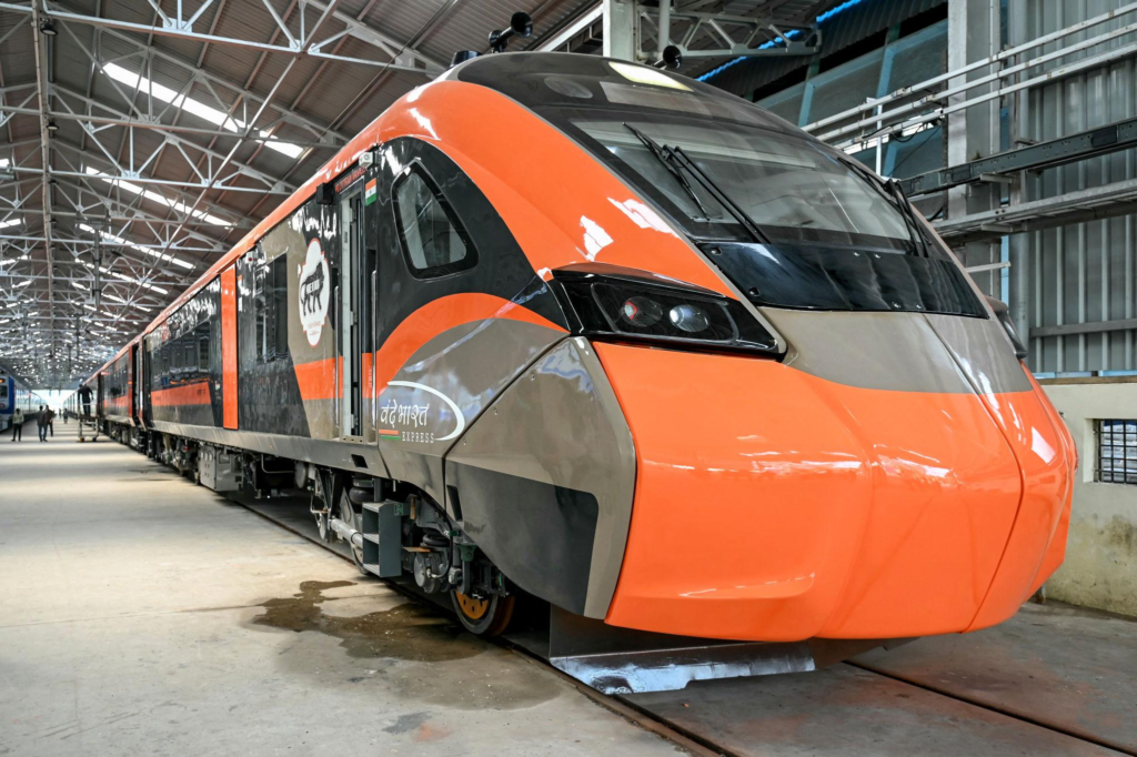Vande Bharat Express Train at Platform ready for the departure