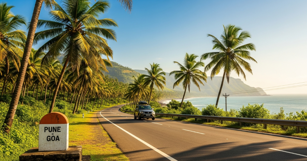 Pune to Goa scenic coastal highway summer holidays