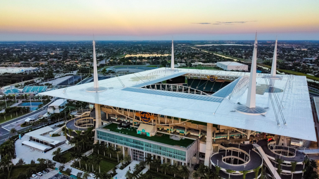 Hard Rock Stadium Miami aerial view