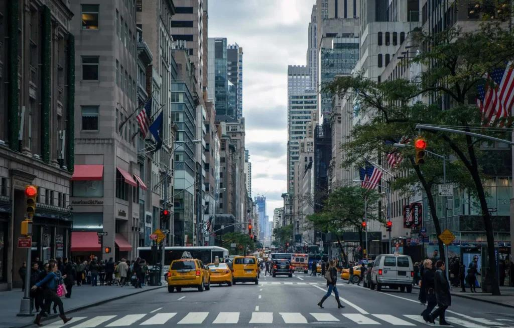 Midtown Manhattan skyline near Penn Station