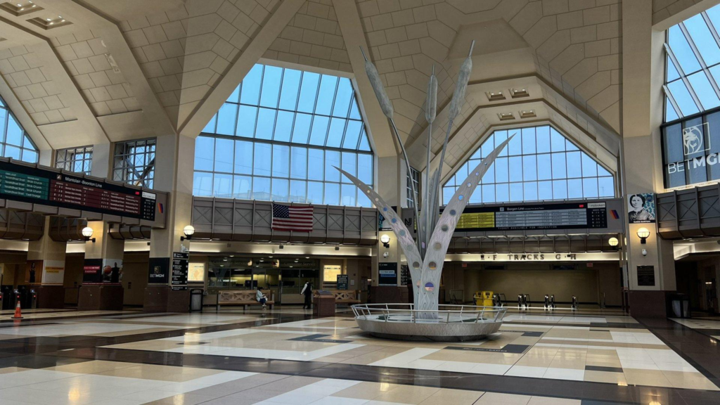 Secaucus Junction station connecting fans to World Cup matches