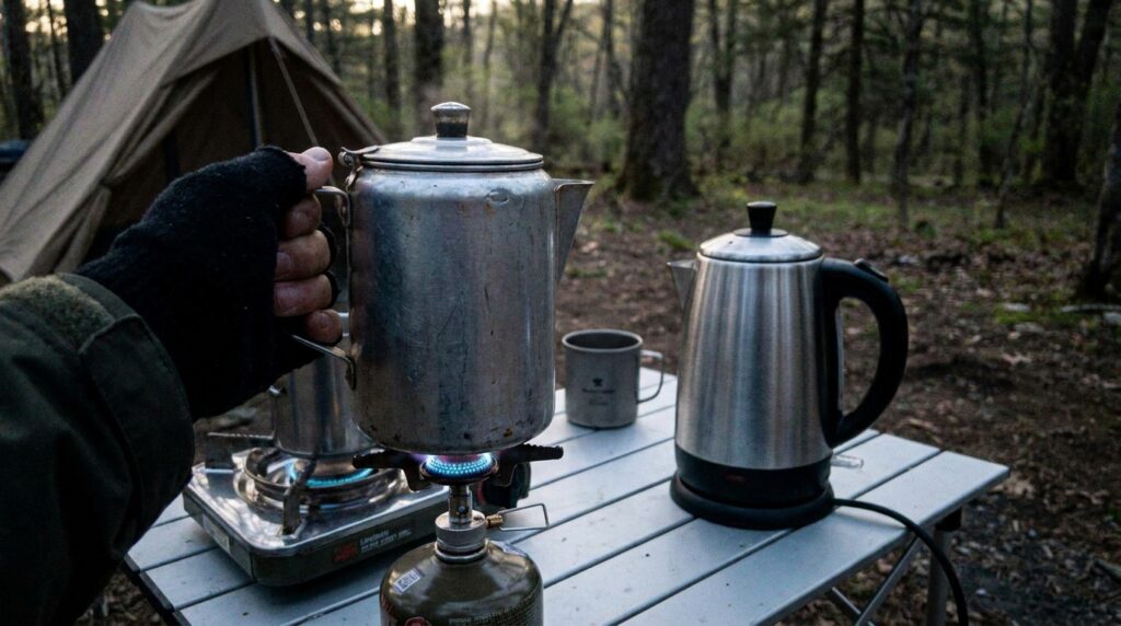 Camping Coffee Percolator vs Electric Percolator
