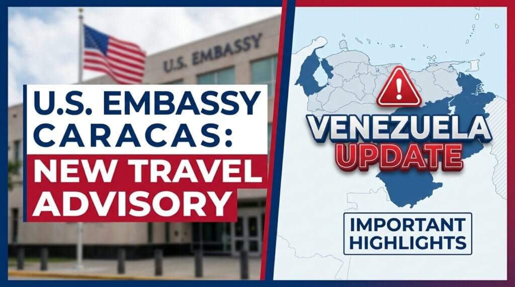 U.S. Embassy Caracas Issues Fresh Venezuela Travel Advisory