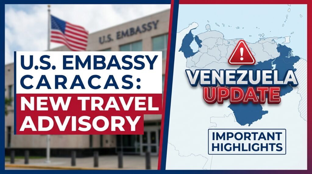 U.S. Embassy Caracas Issues Fresh Venezuela Travel Advisory