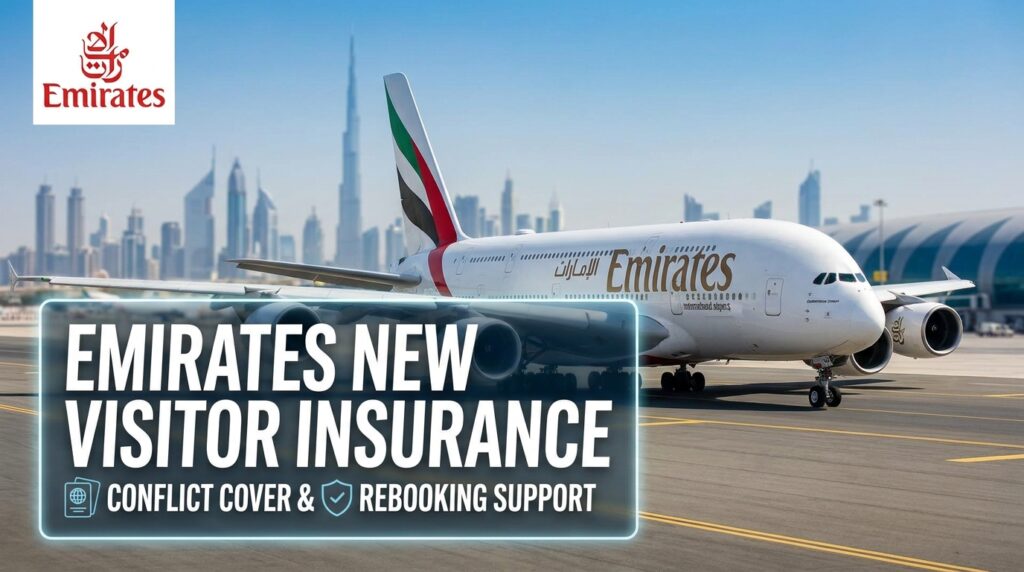 Emirates Adds UAE Visitor Insurance With Conflict Cover and Rebooking Support