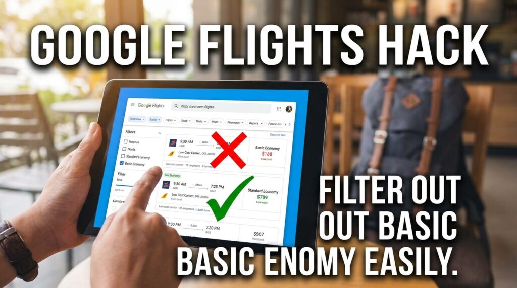 How to Filter Out Basic Economy on Google Flights