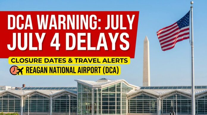 Reagan National July 4 Flight Delays: DCA Warning & Closure Dates