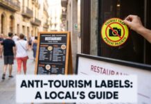 How Barcelona Locals Are Using Stickers to Tag Tourist Traps Barcelona Tourist Traps