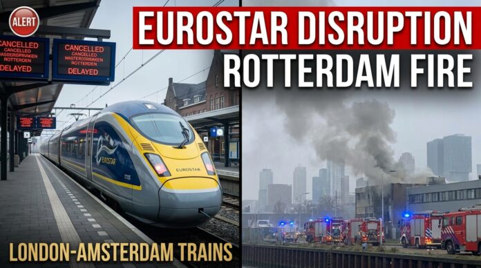 Eurostar Netherlands Warning: Rotterdam Fire Disrupts London-Amsterdam Trains