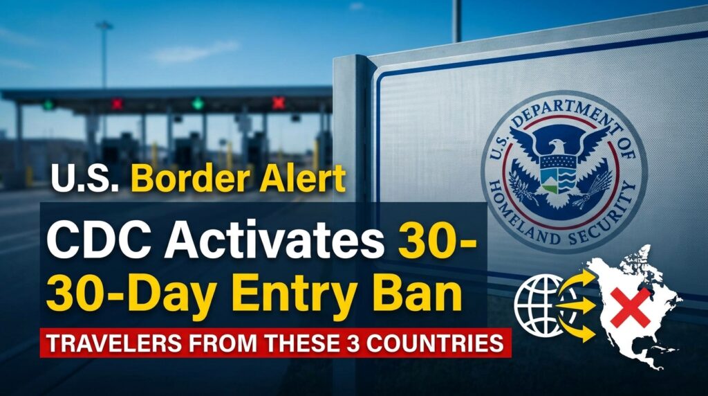CDC 30-Day Entry Ban for Travelers