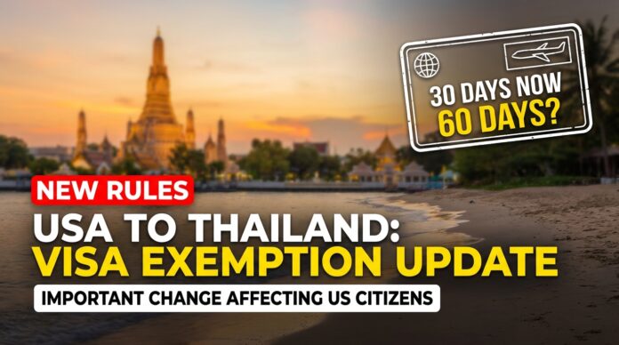 Thailand Visa Exemption Program for US Citizens