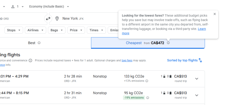 Cheapest Flights Google