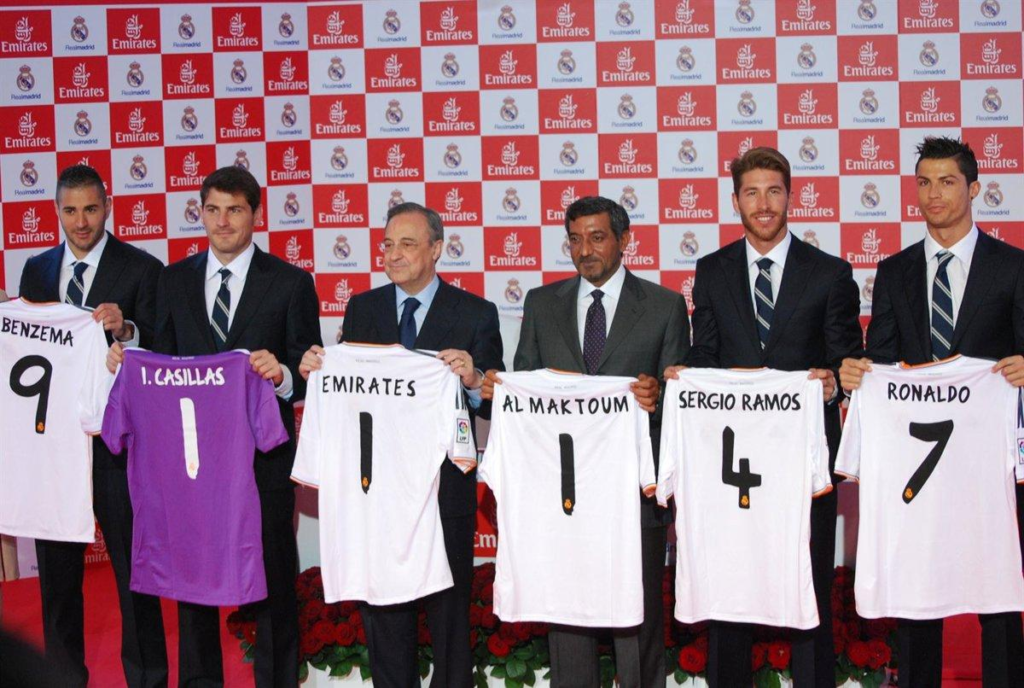 Emirates remains Real Madrid's front-of-shirt sponsor until 2031